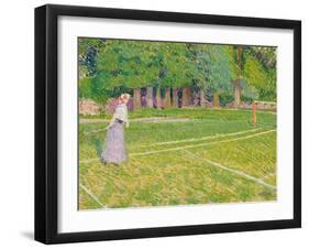 Tennis at Hertingfordbury, 1910-Spencer Frederick Gore-Framed Giclee Print