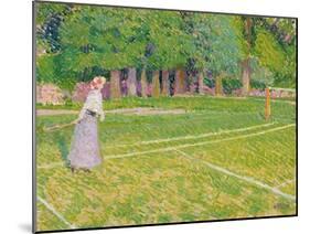 Tennis at Hertingfordbury, 1910-Spencer Frederick Gore-Mounted Giclee Print