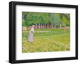 Tennis at Hertingfordbury, 1910-Spencer Frederick Gore-Framed Premium Giclee Print