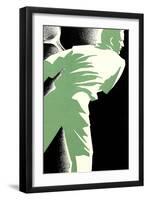 Tennis Backhand Poster-null-Framed Art Print