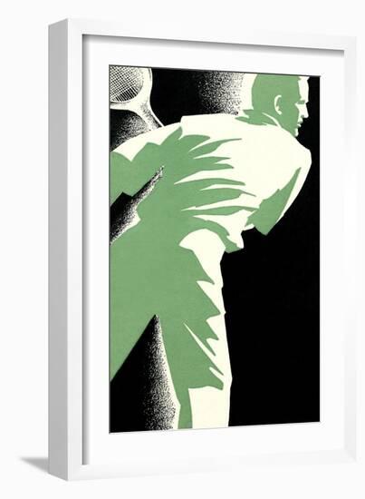 Tennis Backhand Poster-null-Framed Art Print