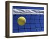 Tennis Ball Hitting Net-null-Framed Photographic Print