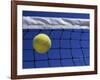 Tennis Ball Hitting Net-null-Framed Photographic Print