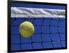 Tennis Ball Hitting Net-null-Framed Photographic Print