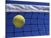 Tennis Ball Hitting Net-null-Stretched Canvas