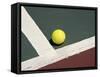 Tennis Ball on a Court-null-Framed Stretched Canvas