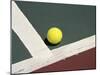 Tennis Ball on a Court-null-Mounted Premium Photographic Print