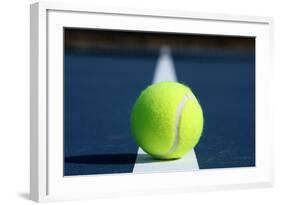 Tennis Ball on a Modern Blue Court-33ft-Framed Photographic Print