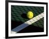 Tennis Ball on Court with Shadows-null-Framed Photographic Print