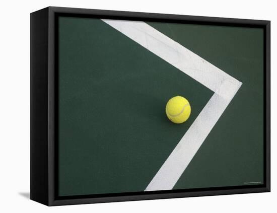 Tennis Ball on Court-null-Framed Stretched Canvas