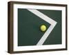 Tennis Ball on Court-null-Framed Photographic Print