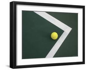 Tennis Ball on Court-null-Framed Photographic Print