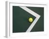 Tennis Ball on Court-null-Framed Photographic Print