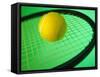 Tennis Ball on Racquet-null-Framed Stretched Canvas