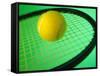 Tennis Ball on Racquet-null-Framed Stretched Canvas