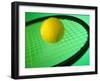 Tennis Ball on Racquet-null-Framed Photographic Print