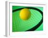 Tennis Ball on Racquet-null-Framed Photographic Print