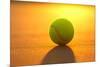 Tennis Ball on the Court close up at Sunset-33ft-Mounted Photographic Print