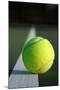 Tennis Ball on the Court Line-33ft-Mounted Photographic Print