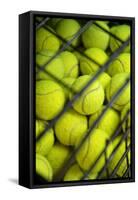 Tennis Balls at the Mediolanum Tennis in Milan-null-Framed Stretched Canvas