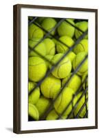 Tennis Balls at the Mediolanum Tennis in Milan-null-Framed Photographic Print