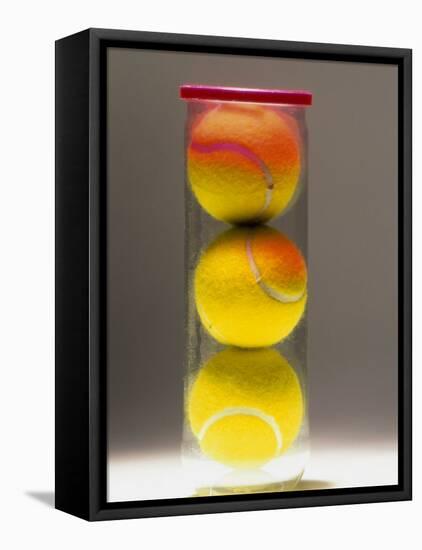 Tennis Balls in a Container-null-Framed Stretched Canvas