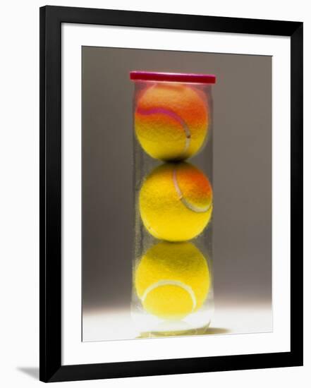 Tennis Balls in a Container-null-Framed Photographic Print