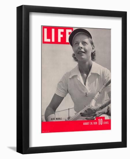 Tennis Champ Alice Marble, August 28, 1939-Alfred Eisenstaedt-Framed Photographic Print