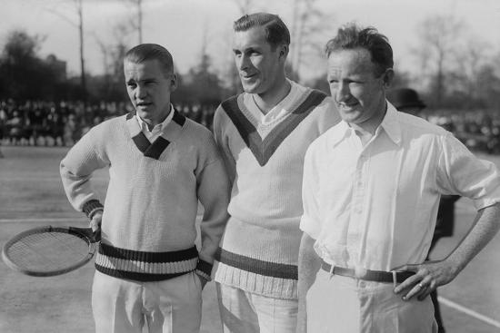 Tennis Champions Vincent Richards, Bill Tilden, and Bill Johnston in the  1920s' Photo | AllPosters.com