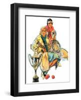 "Tennis Champs,"August 22, 1931-Alan Foster-Framed Giclee Print