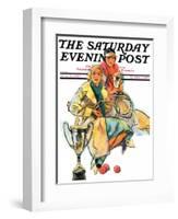 "Tennis Champs," Saturday Evening Post Cover, August 22, 1931-Alan Foster-Framed Giclee Print