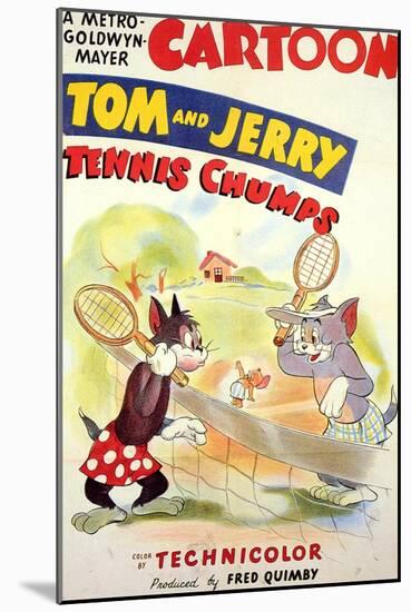 Tennis Chumps, 1949-null-Mounted Art Print