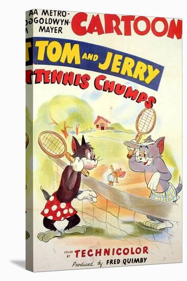 Tennis Chumps, 1949-null-Stretched Canvas