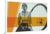 Tennis collage-null-Framed Giclee Print