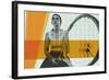 Tennis collage-null-Framed Giclee Print