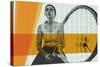 Tennis collage-null-Stretched Canvas