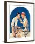 "Tennis Couple,"June 21, 1930-James C. McKell-Framed Giclee Print