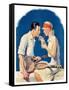 "Tennis Couple,"June 21, 1930-James C. McKell-Framed Stretched Canvas