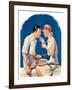 "Tennis Couple,"June 21, 1930-James C. McKell-Framed Giclee Print