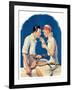 "Tennis Couple,"June 21, 1930-James C. McKell-Framed Giclee Print