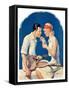 "Tennis Couple,"June 21, 1930-James C. McKell-Framed Stretched Canvas