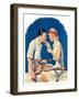 "Tennis Couple,"June 21, 1930-James C. McKell-Framed Giclee Print