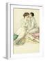 Tennis Couple Kissing-null-Framed Art Print