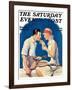 "Tennis Couple," Saturday Evening Post Cover, June 21, 1930-James C. McKell-Framed Giclee Print