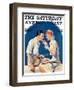 "Tennis Couple," Saturday Evening Post Cover, June 21, 1930-James C. McKell-Framed Giclee Print