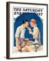 "Tennis Couple," Saturday Evening Post Cover, June 21, 1930-James C. McKell-Framed Giclee Print