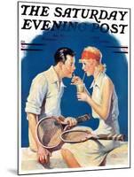 "Tennis Couple," Saturday Evening Post Cover, June 21, 1930-James C. McKell-Mounted Giclee Print