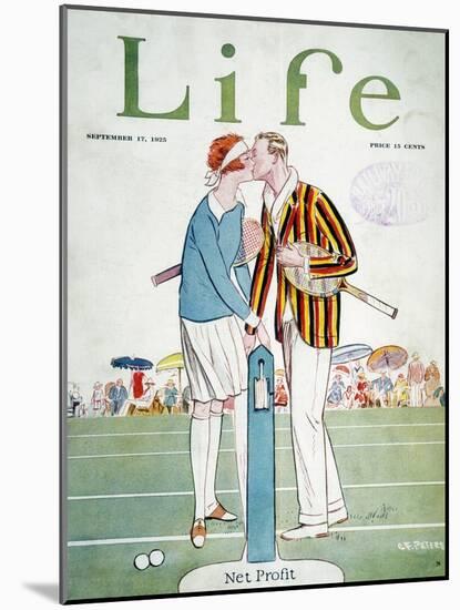 Tennis Court Romance, 1925-null-Mounted Giclee Print