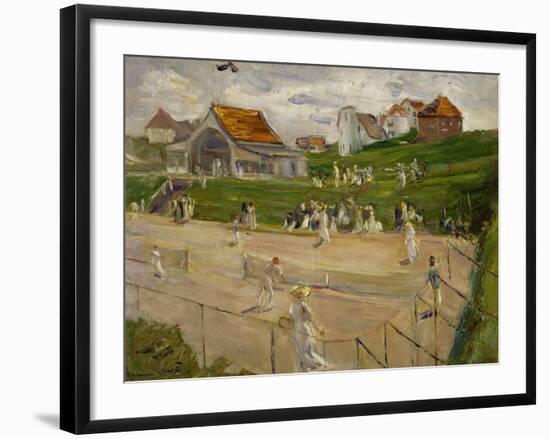 Tennis Court with Players in Noordwijk, Netherlands, 1913-Max Liebermann-Framed Giclee Print