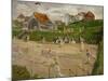 Tennis Court with Players in Noordwijk, Netherlands, 1913-Max Liebermann-Mounted Giclee Print